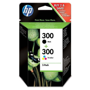 HP oryginalny ink / tusz CN637EE, HP 300, black/color,