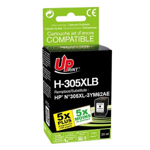 UPrint kompatybilny ink / tusz z 3YM62AE, black, 700s, H-305XLB, High yield