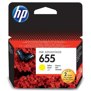 HP oryginalny ink / tusz CZ112AE, HP 655, yellow, 600s,