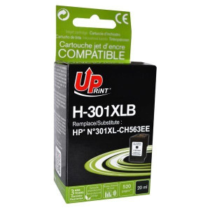 UPrint kompatybilny ink / tusz z CH563EE, HP 301XL, black, 520s, 20ml