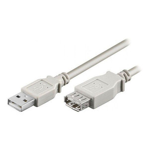 Przedłużacz USB (2.0), USB A M - USB A F, 5m, szary