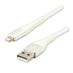 Logo USB kabel (2.0), USB A M - Apple Lightning M, 1m, MFi certifikat,