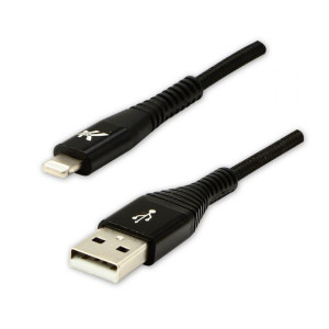 Logo USB kabel (2.0), USB A M - Apple Lightning M, 2m, MFi certifikat,