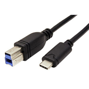 USB kabel (3.0), 1.8m, okrągły, czarny, plastic bag, SuperSpeed