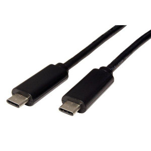USB kabel (3.1), 0.5m, czarny, plastic bag