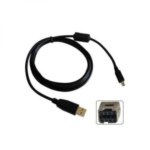 Logo USB kabel (2.0), USB A M - 8-pin M, 311791.8m, czarny, blistr, MINOLTA