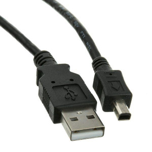 USB kabel (2.0), USB A M - 4-pin M, 1.8m, czarny, MITSUMI