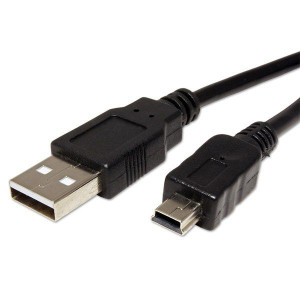 Logo USB kabel (2.0), USB A M - 1m, czarny