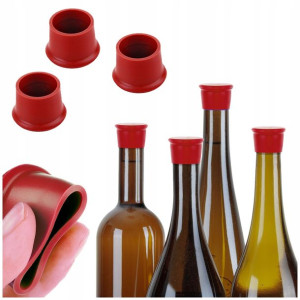 Korek Zatyczka Do Butelek Wina Silokonowy 3x