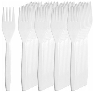 Widelce Jednorazowe Plastikowe Grube Grill 100szt