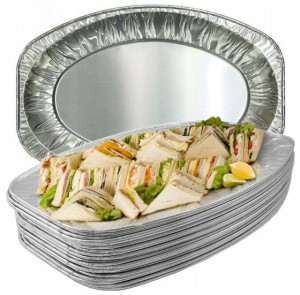 Patera Aluminiowa Taca Catering Gastro Talerz Duża