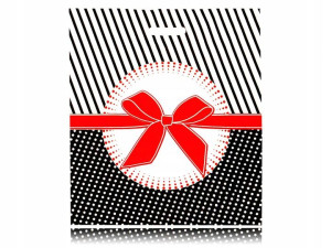 Torby Prezentowe Reklamówki Kokarda 22x30cm 50szt