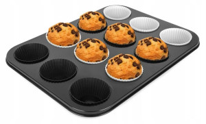 Blacha Do Wypieku Muffinek Babeczek Stalowa 12 Szt