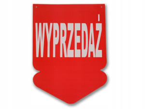 Tablica Etykieta Strzałka Wyprzedaż Do Sklepu Prom