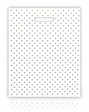 Reklamówki Foliowe Kropki Małe Torby 33x40 50szt