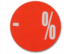 Etykieta Okrągła Kółko Fi 4,5cm - % Tablica Rek