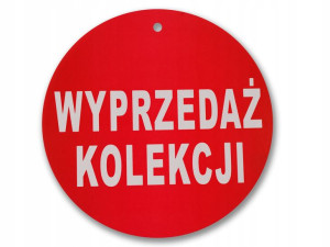Etykieta Okrągła Kółko Fi 24cm Wyprzedaż Kolekcji