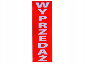Tablica Tabliczka Informacyjna 24x69 Cm Wyprzedaż