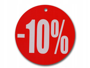 Etykieta Okrągła Kółko Fi 24cm -10% Tablica Cena
