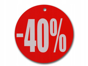 Etykieta Okrągła Kółko Fi 24cm -40% Tablica Cena