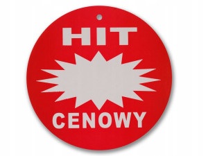 Etykieta Okrągła Tablica Hit Cenowy Kółko Fi 24 Cm