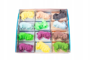 Piesek Squishy Mini Gniotek Zestaw 12szt