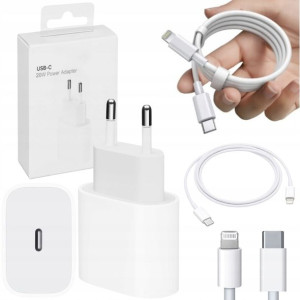 Szybka Ładowarka Usb-c 20w + Kabel 60w Do Iphone