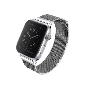 Uniq Pasek Dante Apple Watch Series 4/5/6/7/se 44/45mm. Stainless Steel