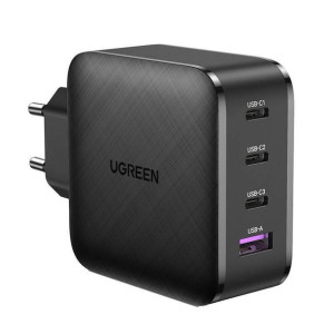 Ładowarka Sieciowa 3x Usb-c, 1x Usb, Power Delivery 3.0, Gan, 65w (czarna)