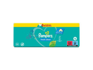 PAMPERS Chusteczki nawilżane Fresh Clean 8x52 szt