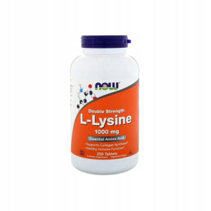 NOW Foods Aminokwasy L-Lizyna 1000mg 250 tabletek