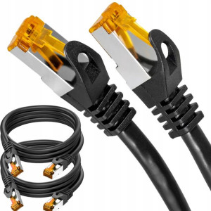 2x Kabel Sieciowy Lan Ethernet Rj45 Sftp Cat6a 10m
