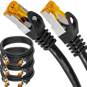 3x Kabel Sieciowy Do Internetu Rj45 Sftp Cat6a 3m