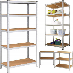 Regał Magazynowy Metalowy Garażu Piwnicy 180x90x40