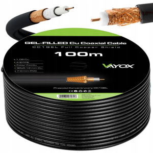 Kabel Koncentryczny Żel Przewód Ziemny Miedź 100m