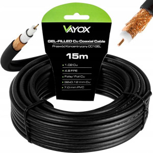 Kabel Koncentryczny Żel Przewód Cu Ziemny Miedź 15