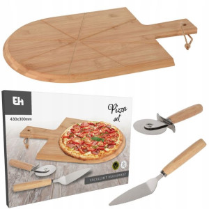 Deska Do Pizzy Taca Do Serów Wędlin Bambus 43cm