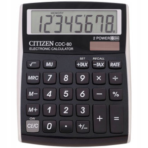 Kalkulator Biurowy Citizen Cdc-80 Bkwb 8-cyfrowy