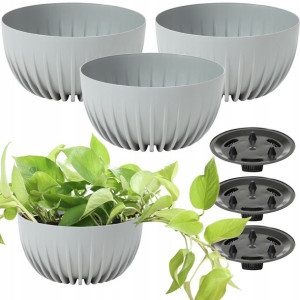 Zestaw 3x Misa Doniczka Osłonka Domowa Wkład 24cm