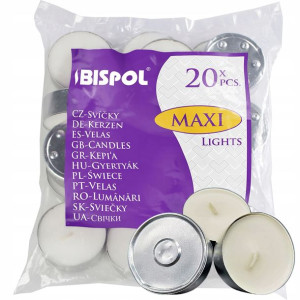 Podgrzewacze Świeczki Tealight Max Zestaw 20 Sztuk
