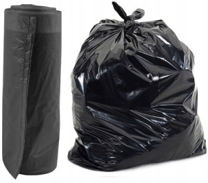 WORKI NA ŚMIECI CZARNE MOCNE segregacji 60L/10szt