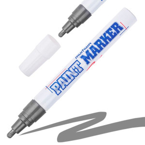 Marker Olejowy Mazak Flamaster Pro Srebrny 4mm