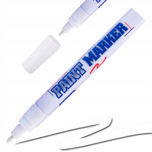 Marker Olejowy Mazak Flamaster Pisak Pro Biały 4mm