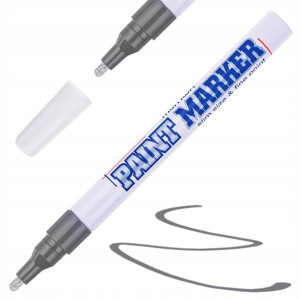 Marker Olejowy Mazak Odporny Flamaster Srebrny 2mm