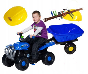 Quad Traktor + Przyczepka+kask+gratisy Cały Zestaw