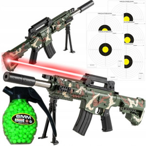 Wielki Karabin Pistolet Kw1239 + Kulki + Laser