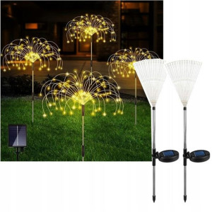 2x Lampa ogrodowa solarna 90LED drzewko dmuchawiec