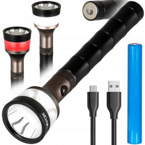 Latarka Taktyczna Szperacz Pałka Led Usb C Vayox