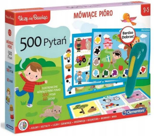 Gra Edukacyjna Mówiące Pióro 500 Pytań Clementoni