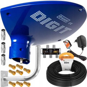 Antena Aktywna Digit Activa Dvb-t2 Mux8 Zestaw 4tv